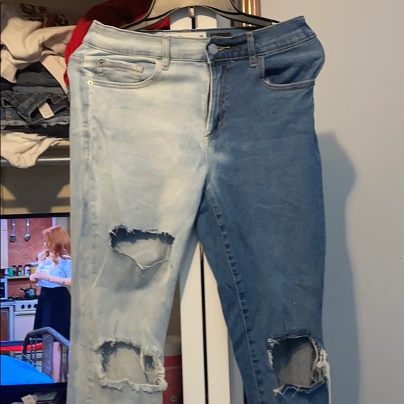 Bleach dyed jeans - Picture 2 of 3